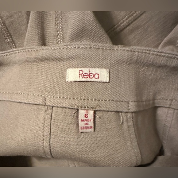 Reba Cotton Khaki Maxi Skirt w/studs waist 16” skirt to hem 32” - Picture 5 of 5